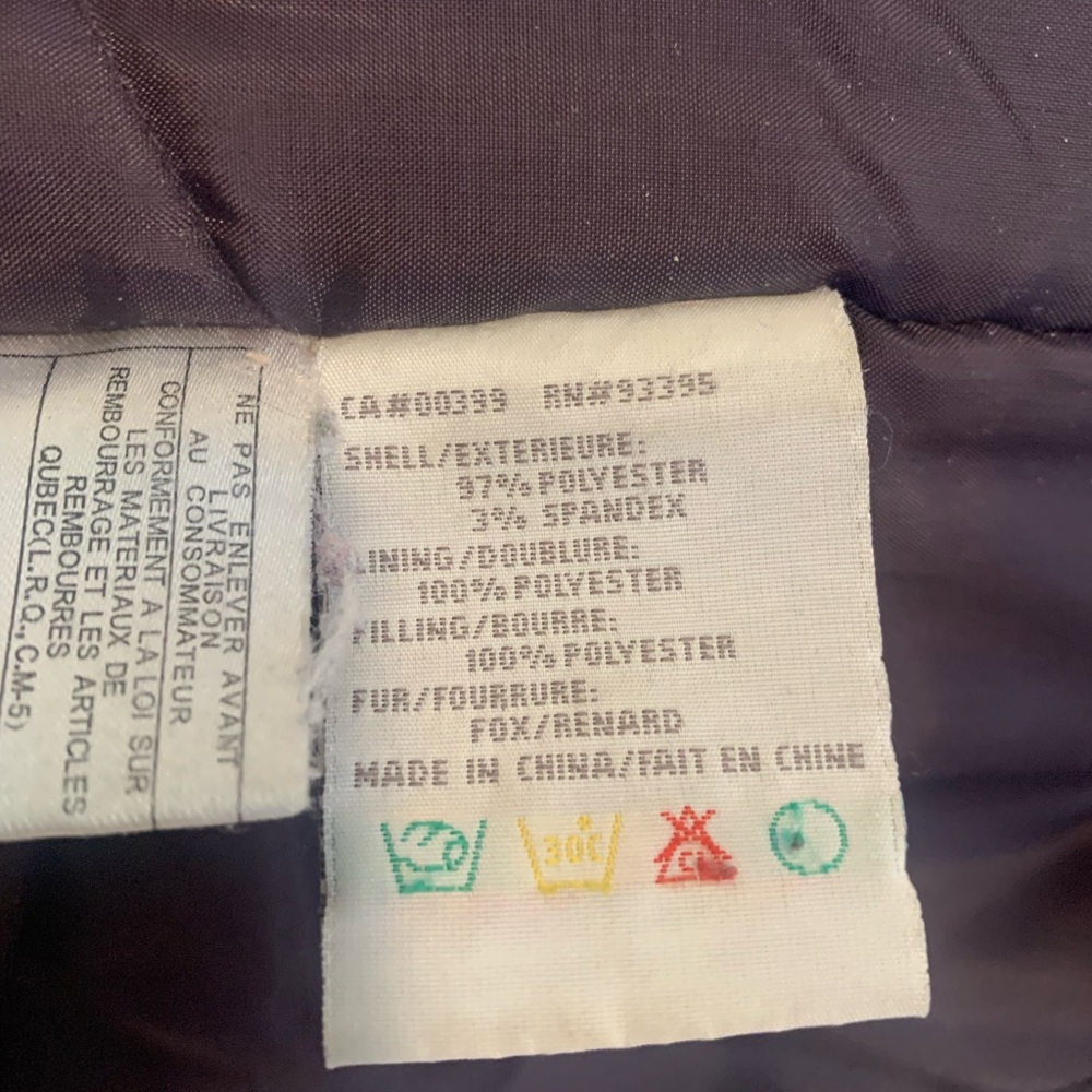 Vintage 80s/90s TanJay by Capital Garment Purple Coat with Fur Trim Size XS - Picture 4 of 11